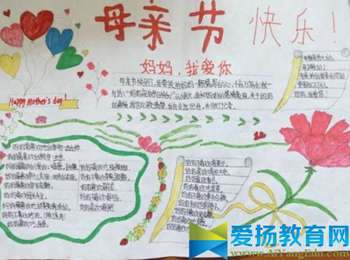 2017年母亲节手抄报内容大全_母亲节手抄报图片简单大全