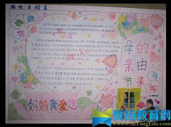 简单的感恩母亲节手抄报图片大全_2017年母亲节创意手抄报图片及资料