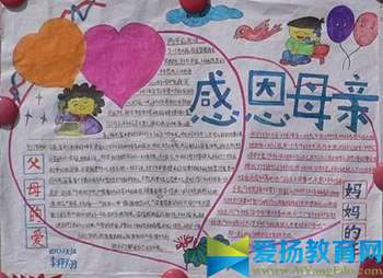 2017年母亲节手抄报版面设计_母亲节手抄报图片大全简单又漂亮