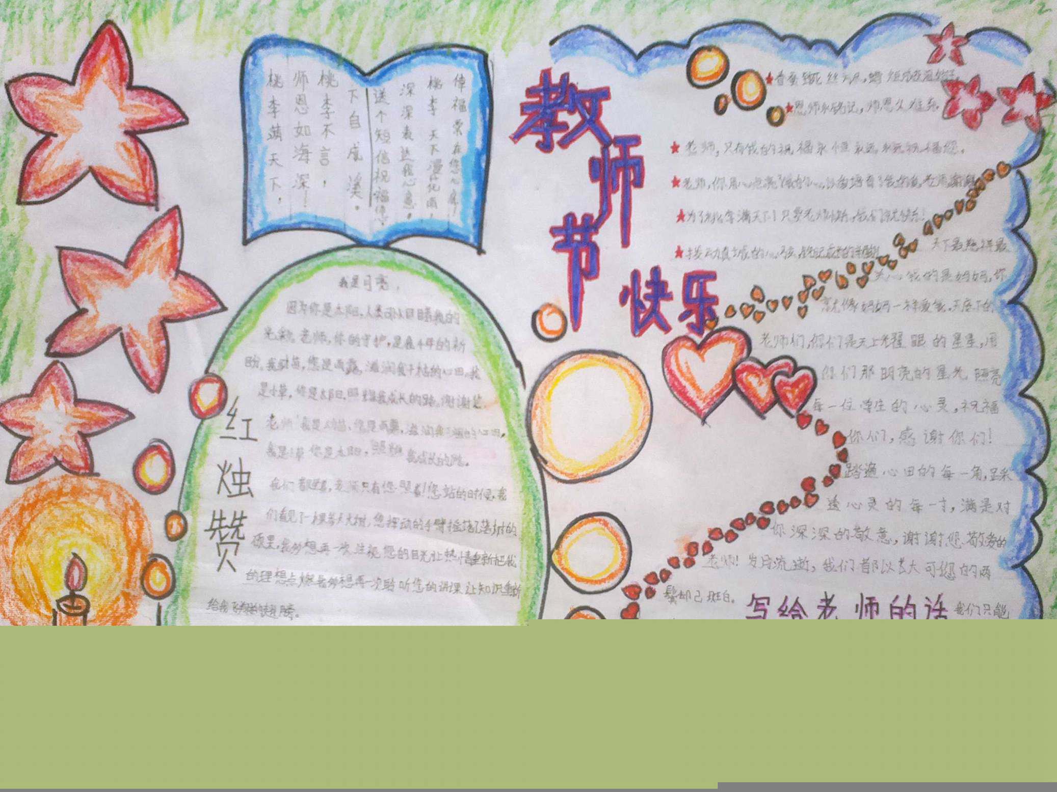 关于教师节的手抄报既简单有漂亮